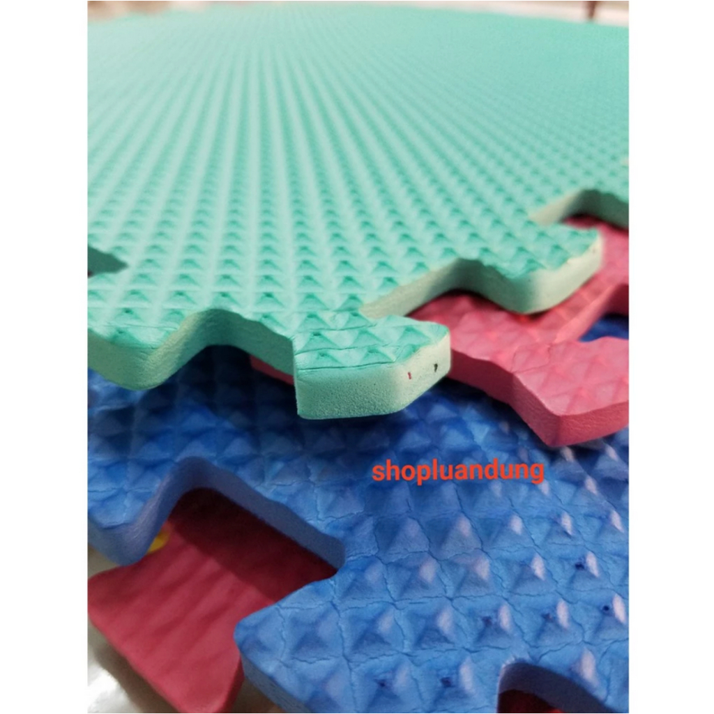 Thảm xốp ghép lót nền, trải sàn nhiều màu (bộ 6 miếng 60x60cm)