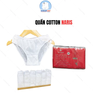COMBO 12 Quần Lót Giấy Chất Cotton Dùng 1 Lần ,Quần Tiện Lợi Naris Dùng Đi Du Lịch, Đi Sanh, Spa