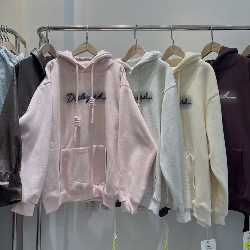 Áo hoodie nỉ lót lông siêu dày hàng QC l1