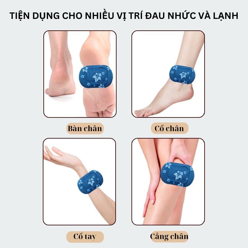 (Sỉ) 10 miếng sưởi ấm chân tay, giảm đau nhức và tê bì... 10 miếng sưởi nhiệt thảo dược giảm đau, tăng lưu thông máu