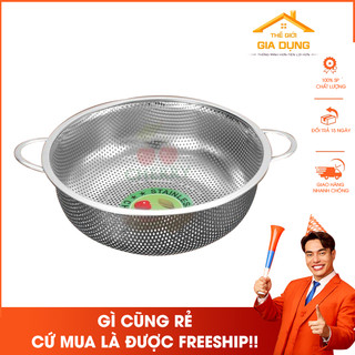 Rổ lưới Inox tay cầm, rổ thép không gỉ an toàn