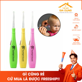 Cây lấy ráy tai cho bé có đèn LED - Dụng cụ lấy ráy tai có đèn kèm hộp đựng