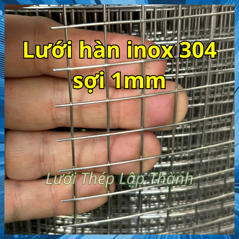 Lưới hàn inox 304, sợi 1mm ô 1,2cm - Lưới inox cao cấp không rỉ sét làm ...