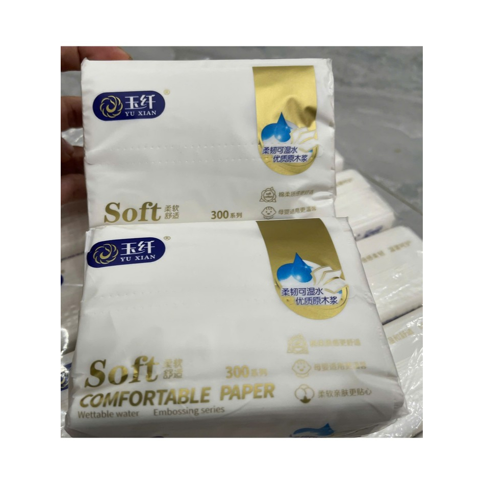 Giấy Ăn Rút SOFT 300 Tờ Siêu Dai,giấy ăn rút 300 tờ siêu dai,bịch 12 Gói