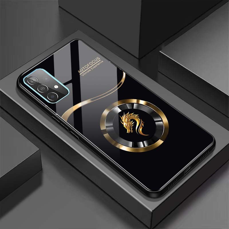 Ốp Lưng cho OPPO A16, A52, A92 Mặt lưng kính cường lực, cao cấp Họa tiết