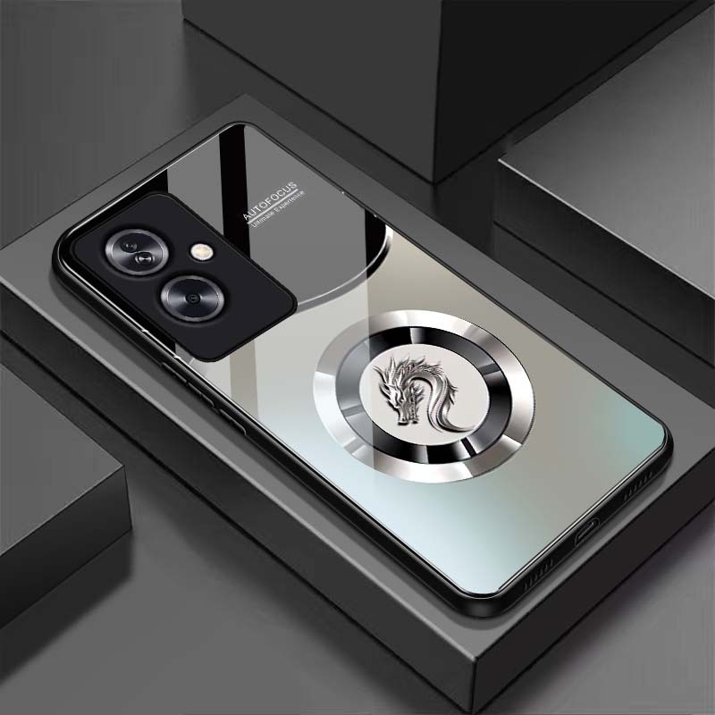 Ốp Lưng cho OPPO A79 5G Mặt lưng kính cường lực, cao cấp Họa tiết