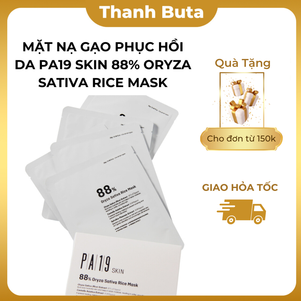 Mặt Nạ Gạo Dưỡng Sáng Da PA19 SKIN 88% ORYZA SATIVA RICE MASK | Shopee ...