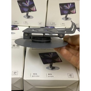 giá đỡ điện thoại máy tính bảng bằng thép ko gỉ, xoay 360 độ, gấp gọn tiện lợi