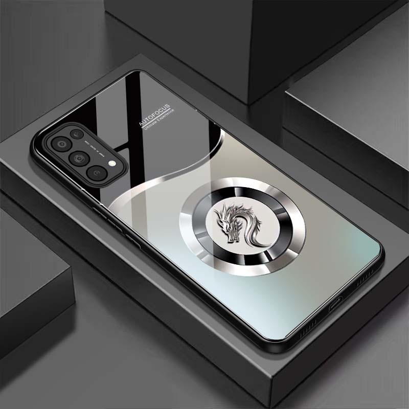 Ốp Lưng cho OPPO RENO 4, RENO 4 PRO, RENO 5, RENO 5 PRO Mặt lưng kính cường lực, Sang Trọng, Chống Trầy, Bảo Vệ Toàn Diệ