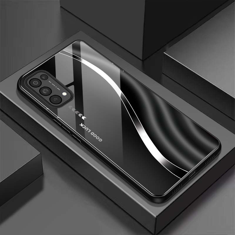 Ốp Lưng cho OPPO RENO 4, RENO 4 PRO, RENO 5, RENO 5 PRO Mặt lưng kính cường lực, Sang Trọng, Chống Trầy, Bảo Vệ Toàn Diệ