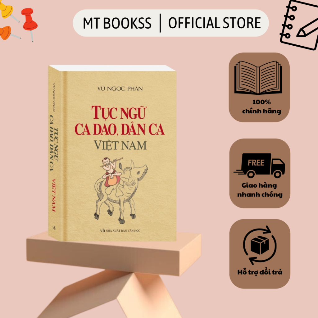 Sách - Tục Ngữ, Ca Dao, Dân Ca Việt Nam (Bìa mềm tái bản)