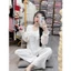 Bộ đồ ngủ nữ cổ cách điệu chất lụa Latin cao cấp freesize mặc nhà dưới 54kg tay dài quần dài - cn88