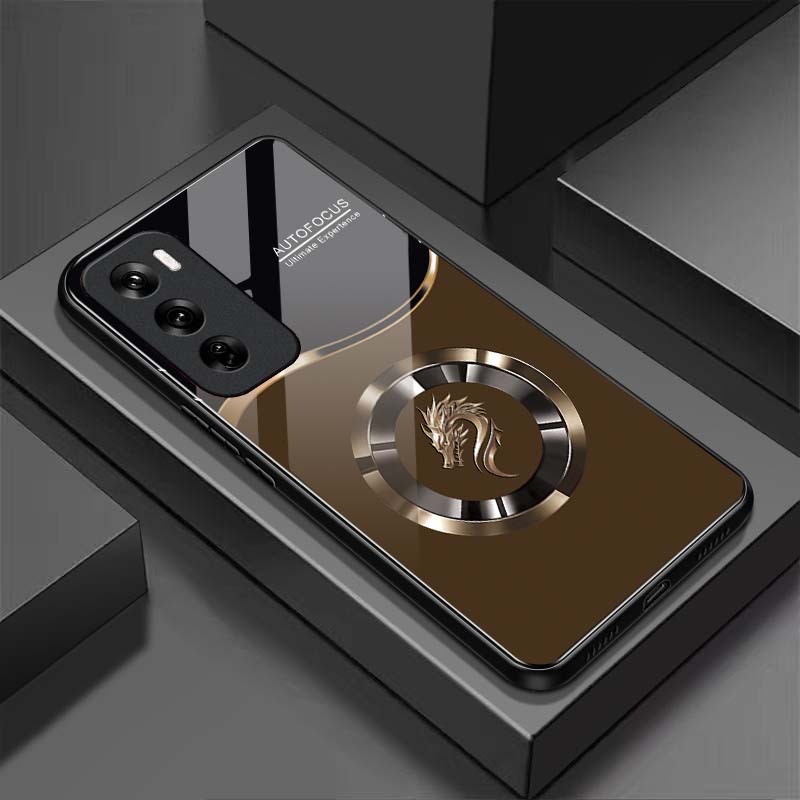 Ốp Lưng cho OPPO RENO 12 5G, RENO 12 PRO 5G Mặt lưng kính cường lực, cao cấp Họa tiết