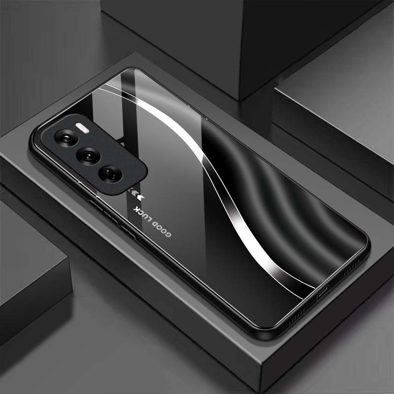 Ốp Lưng cho OPPO RENO 12 5G, RENO 12 PRO 5G Mặt lưng kính cường lực, cao cấp Họa tiết