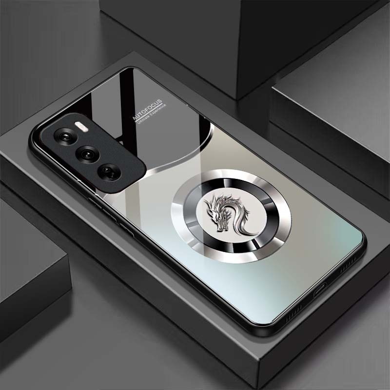Ốp Lưng cho OPPO RENO 12 5G, RENO 12 PRO 5G Mặt lưng kính cường lực, cao cấp Họa tiết