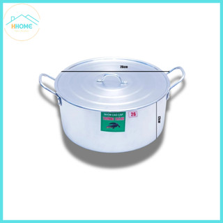 [Kho sỉ] Bộ 2 nồi nhôm size 26cm và 30cm cao cấp bền, đẹp, nồi nhôm dày - Hunghome
