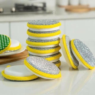 [COMBO 10]MIẾNG TRÀ RỬA BÁT 2 MẶT,  Miếng Bọt Biển Rửa Chén 2 Mặt Vải Lưới Tạo Bọt Rửa Bát Cọ Nồi Đa Năng Tiện Lợi