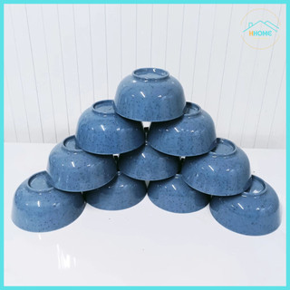 [Kho sỉ]BỘ TÔ CHÉN ĐĨA 26 MÓN MELAMINE MÀU VÂN ĐÁ XANH DƯƠNG LOẠI 1 DÀY CHỐNG NHIỆT 120°C - HungHome