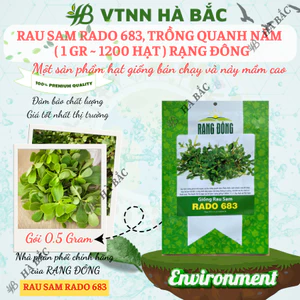 Hạt giống Rau Sam Rado 683 (1gram~1200 hạt) nảy mầm tốt, trồng quanh năm, sinh trưởng khỏe