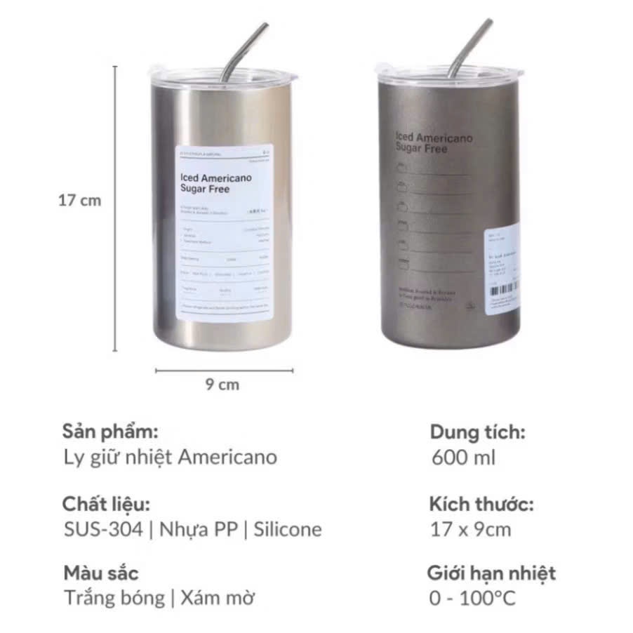 Ly giữ cao cấp Iced Americano , Cốc được làm từ inox 304 cách nhiệt tốt,  BÌNH NƯỚC LATTE: BINHGIUNHIET4