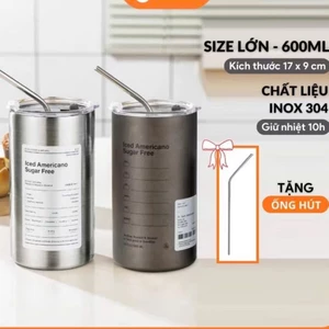 Ly giữ cao cấp Iced Americano , Cốc được làm từ inox 304 cách nhiệt tốt, BÌNH NƯỚC LATTE: BINHGIUNHIET4