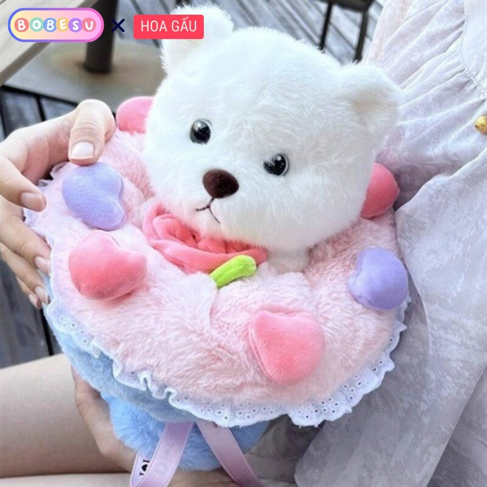 Quà Tặng Gấu Bông Bó Hoa Thỏ Lena Món Quà Ý Nghĩa Cho Người Thân Người Yêu Ngày Sinh Nhật Valentine