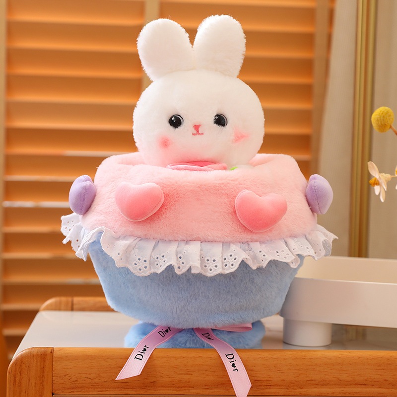 Quà Tặng Gấu Bông Bó Hoa Thỏ Lena Món Quà Ý Nghĩa Cho Người Thân Người Yêu Ngày Sinh Nhật Valentine