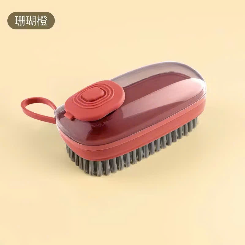 BÀN CHẢI CÓ NGĂN ĐỰNG NƯỚC GIẶT , Bàn chải chà quần áo, giầy, dép, sàn nhà, có ngăn đựng nước giặt tẩy rửa và nút nhấn