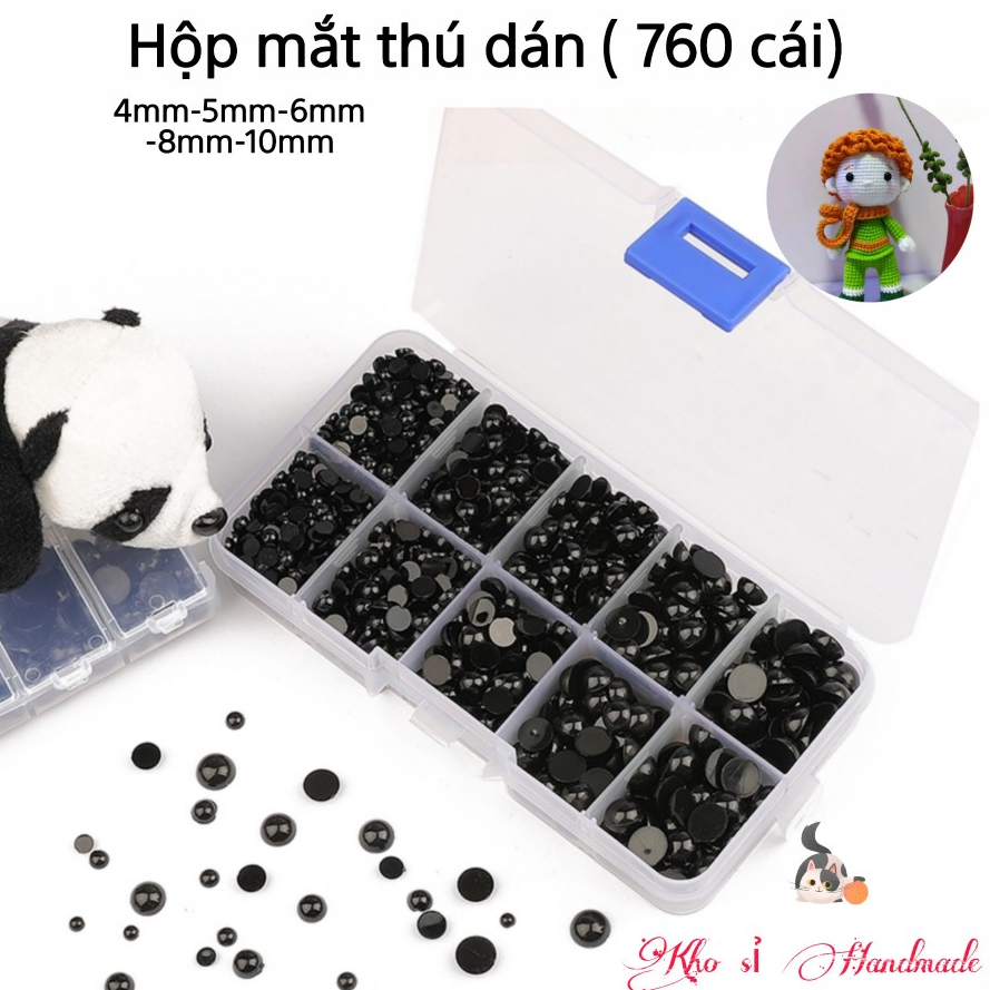 Hộp mắt thú dán 760 cái | Shopee Việt Nam