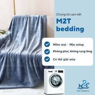 Chăn Lông Tuyết M2T BEDDING Mềm Mịn  Dùng 4 Mùa Kích Thước 2m x 2m3