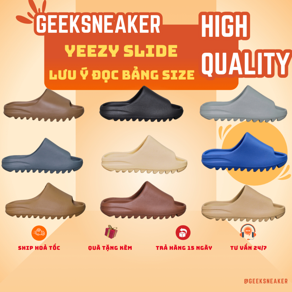 [GeekSneaker] Full Box | Dép Yz Slide – SS22 Vân Nhám Siêu đẹp