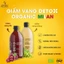 Milano - Giấm táo Detox Hữu Cơ Có Giấm Cái 500ml - cải thiện hệ tiêu hóa, thải độc, tốt cho sức khỏe - Ngôi Nhà Organic