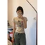 Áo Thun Baby Tee Dáng Croptop Tay Ngắn In Hình Màu Xám Dành Cho Nữ Cổ Tròn Women
