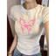 Áo Thun Baby Tee Dáng Croptop Tay Ngắn In Hình Màu Xám Dành Cho Nữ Cổ Tròn Women