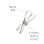 MÓC TREO 10 KẸP ĐA NĂNG, Móc treo tất vớ inox 10 kẹp chống rơi, móc phơi đồ đa năng: MOCKEPTREODO8
