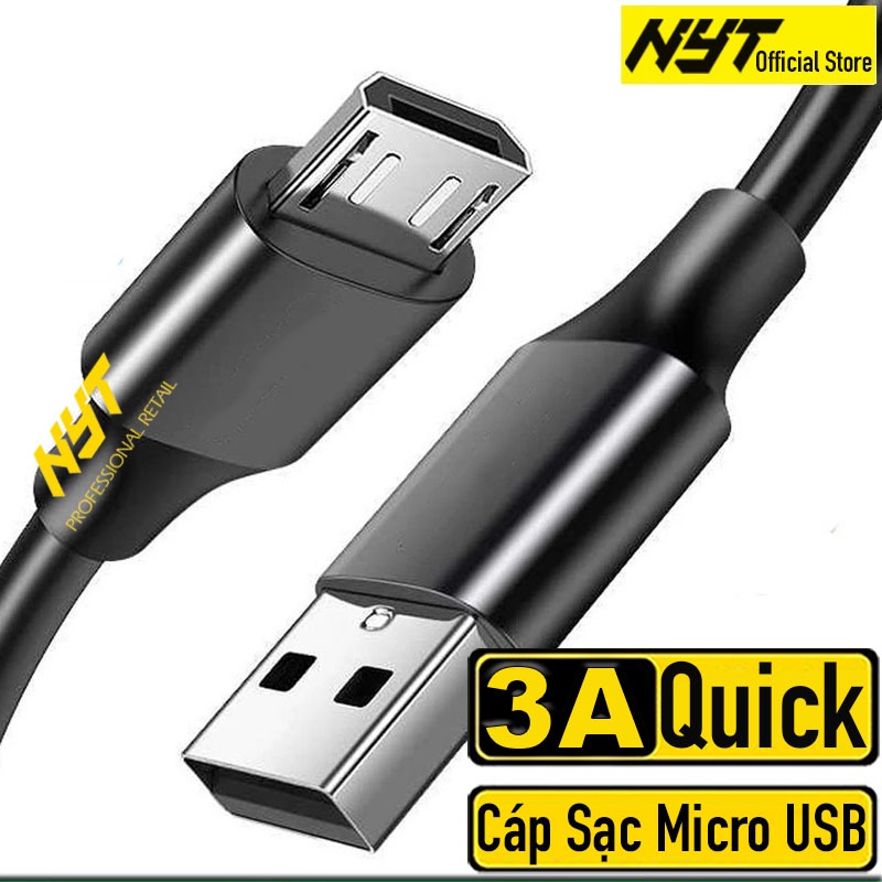 Dây Cáp Sạc Micro USB 0.25-2M, Sạc Nhanh Quick Charge 3.0 3A NYT ...