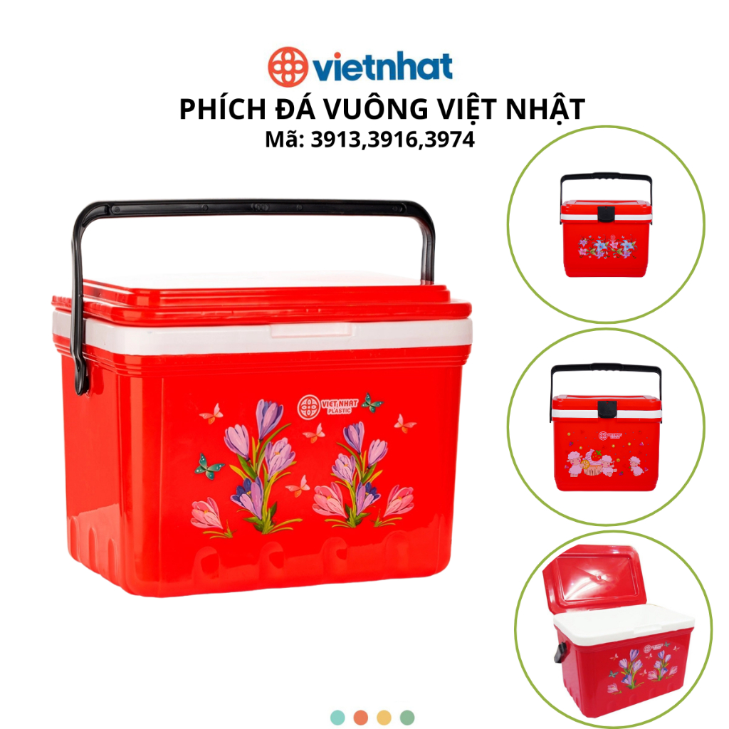 Phích Đá Vuông 13L, 16L, 24L Chính Hãng VIỆT NHẬT