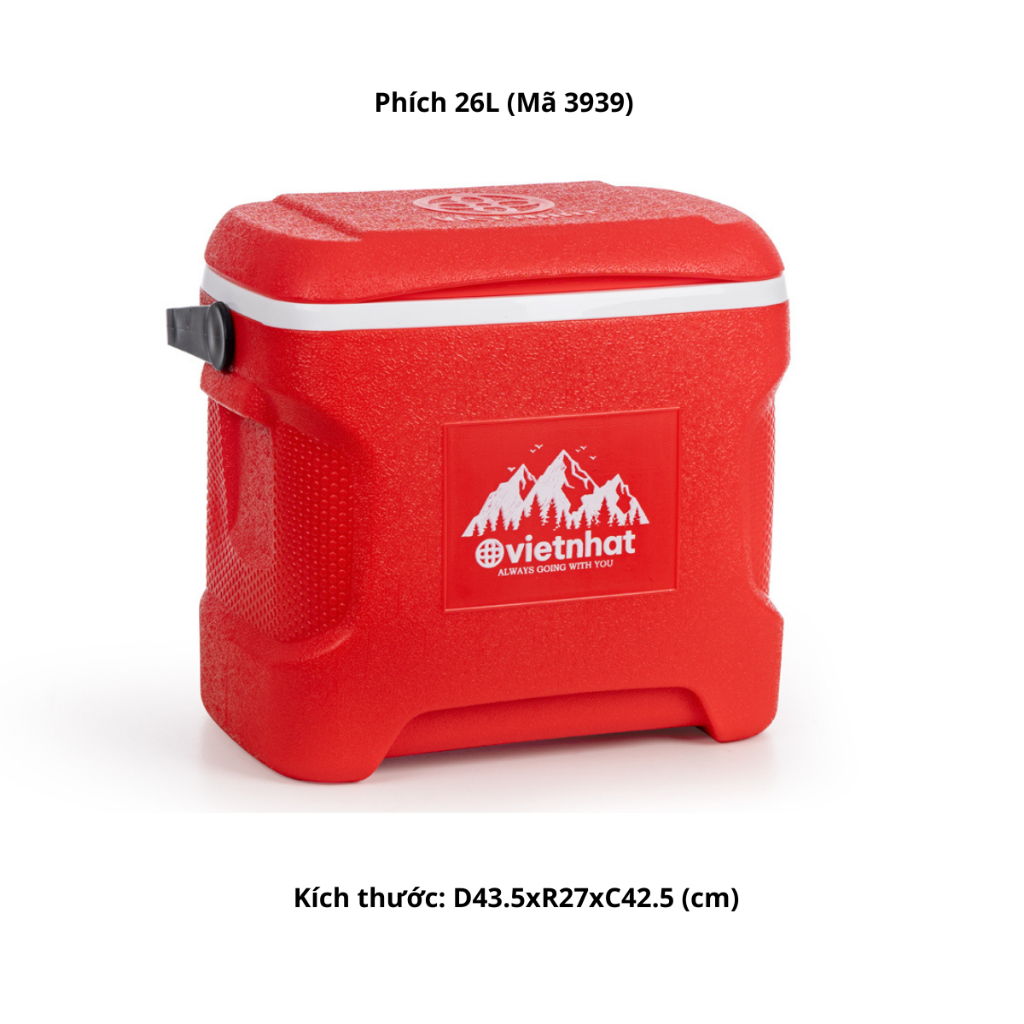 Phích Đá Vuông Giữ Nhiệt 48 Giờ 7L, 15L, 17L, 26L Chính Hãng VIỆT NHẬT