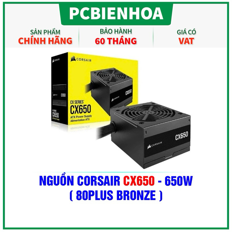 NGUỒN CORSAIR CX650 - 650W ( 80PLUS BRONZE ) | Shopee Việt Nam