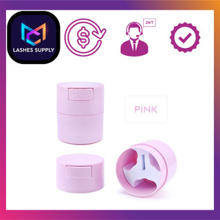 Hũ đựng keo LASHES SUPPLY loại 1 _ hũ gạo đựng keo, màu đen + màu hồng - DỤNG CỤ NGHÀNH MI - MI FAN SẴN
