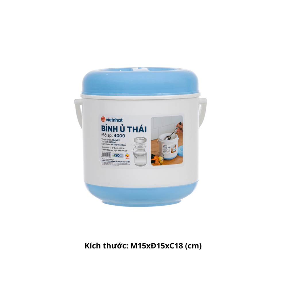Cặp lồng giữ nhiệt, Bình ủ Thái Chính Hãng VIỆT NHẬT (Mã 4000)