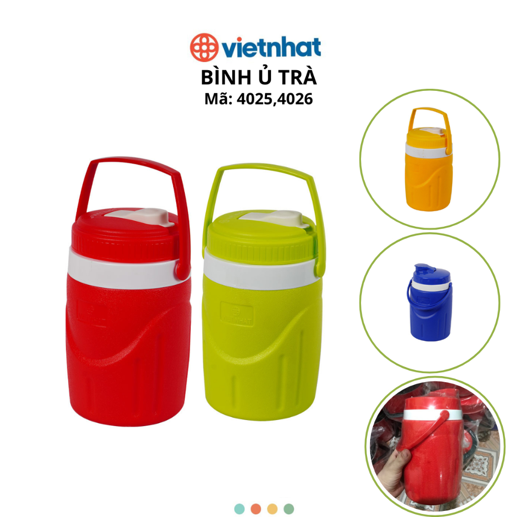 Bình ủ trà, Bình giữ nhiệt Chính Hãng VIỆT NHẬT (Mã 4025,4026)