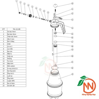 Bình Xịt Tưới Cây 2 Lít -  DUDACO Con Ong Vàng