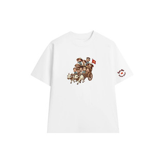 Áo thun OVERSIZE UNISEX form rộng nam nữ in hình tranh vẽ yêu nước chất Cotton mềm mịn 250Gsm