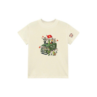 Áo thun OVERSIZE UNISEX form rộng nam nữ in hình tranh vẽ yêu nước chất Cotton mềm mịn 250Gsm