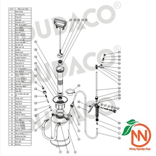 Bình Xịt Tưới Cây 4 Lít - DUDACO Con Ong Vàng