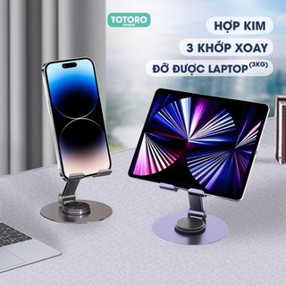 giá đỡ điện thoại máy tính bảng bằng thép ko gỉ, xoay 360 độ, gấp gọn tiện lợi