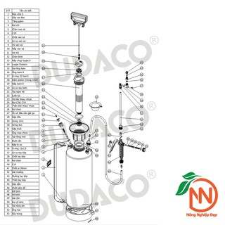 Bình Xịt Tưới Cây 8 Lít - DUDACO Con Ong Vàng