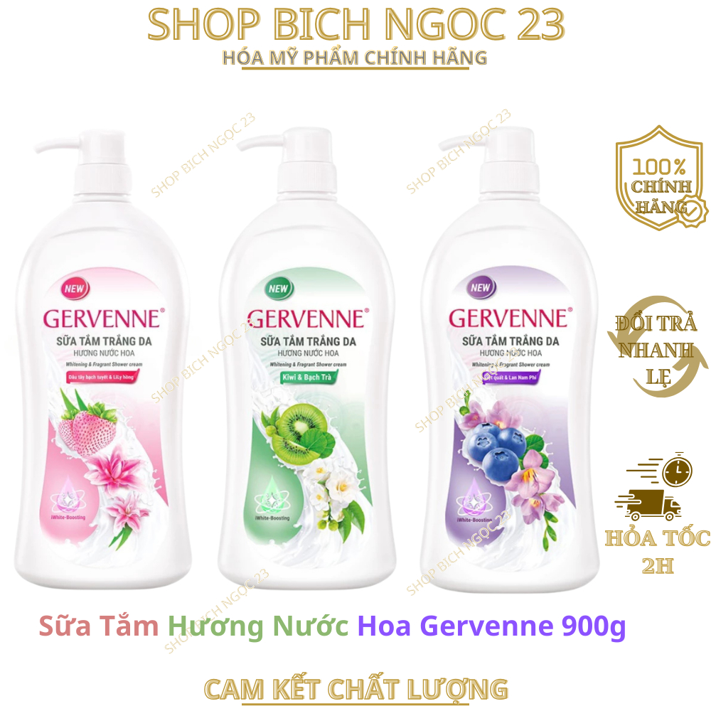 Sữa Tắm Hương Nước Hoa Gervenne 900g