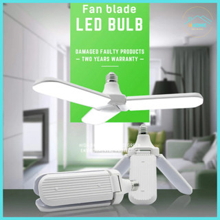 [Kho sỉ] E27 Đèn LED Bóng Đèn Quạt Có Thể Gập Lại  Bóng Đèn LED 45W Mạnh Mẽ - Hùng Home